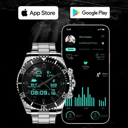 NovaGuard Tactical Smartwatch With GPS and Health Monitoring | Temsk