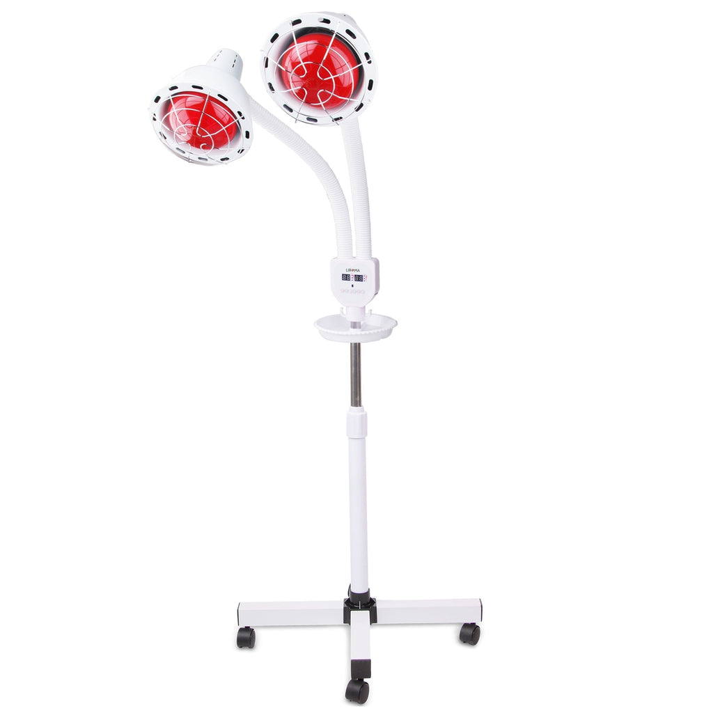 Dual-Head Infrared Heat Lamp for Home Therapy | Temsk