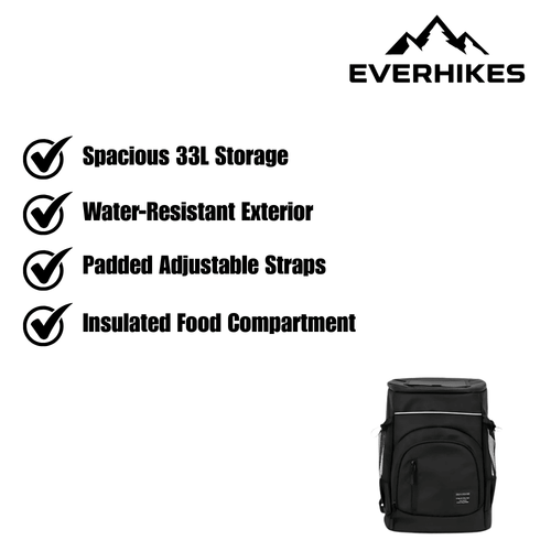 33L Insulated Hiking Backpack Water-Resistant For Trekking And Camping Keeps Food And Drinks Cold | Temsk