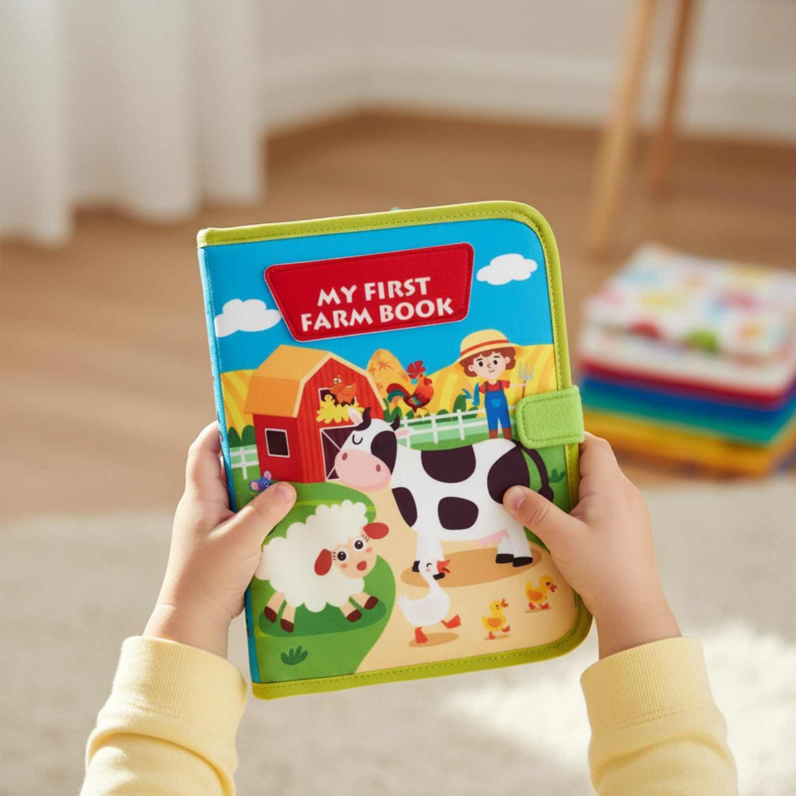 Montessori Bauernhof Naturabenteuer für Kinder, interaktives Buch | Temsk