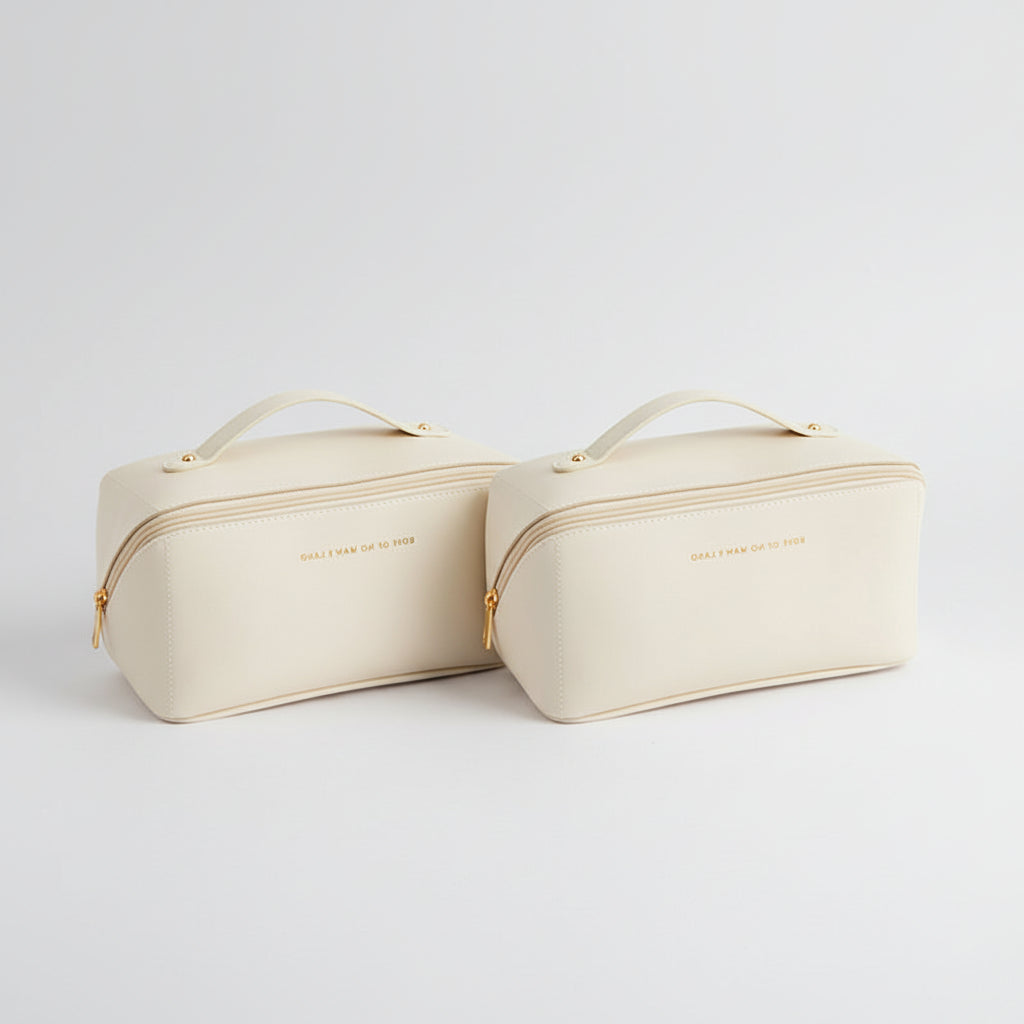 Reise-Schminktasche mit großem Fassungsvermögen und Kosmetik-Organizer | Temsk