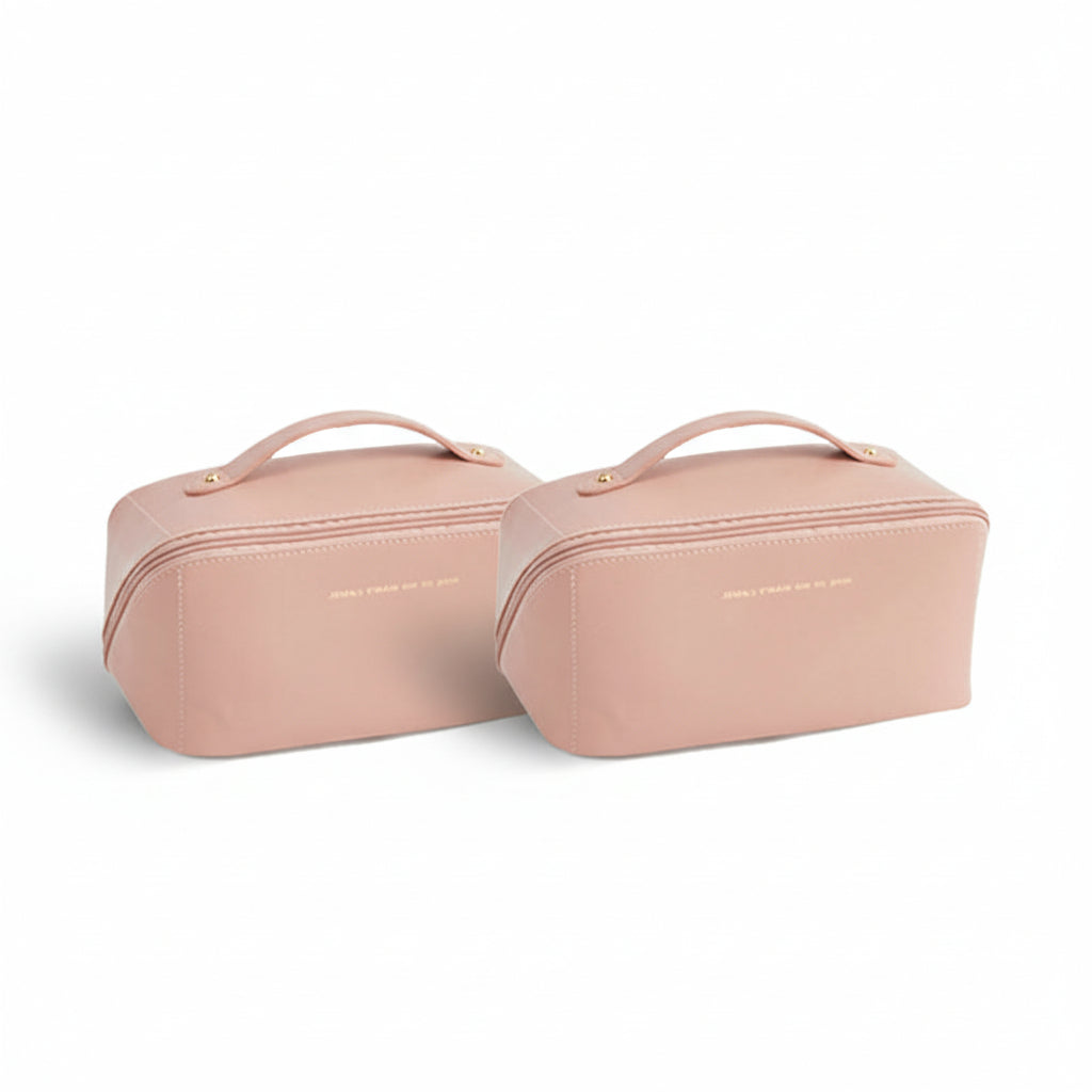 Reise-Schminktasche mit großem Fassungsvermögen und Kosmetik-Organizer | Temsk