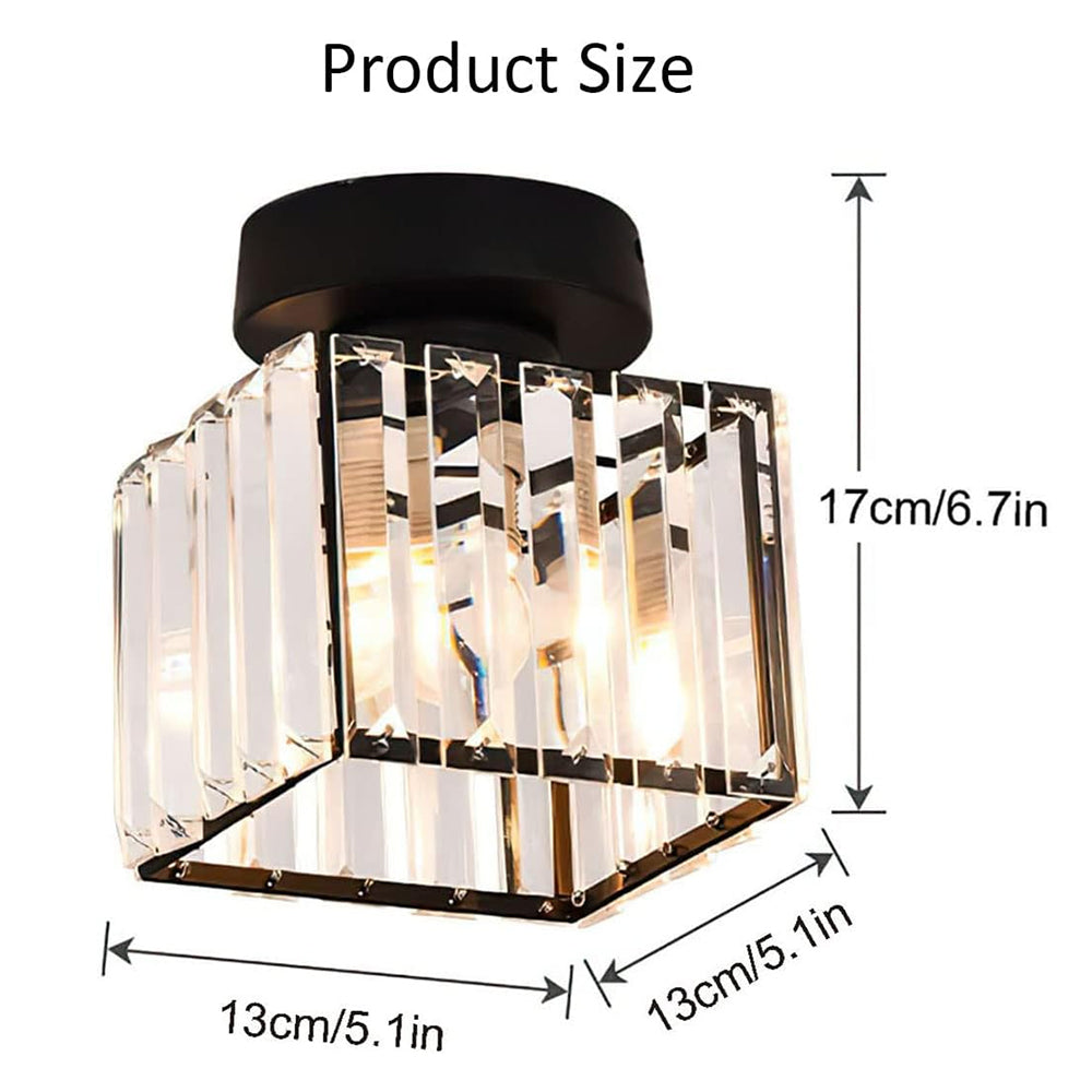 Crystal Ceiling Light E27, Surface Mounted, Modern Hall and Living Room | Temsk