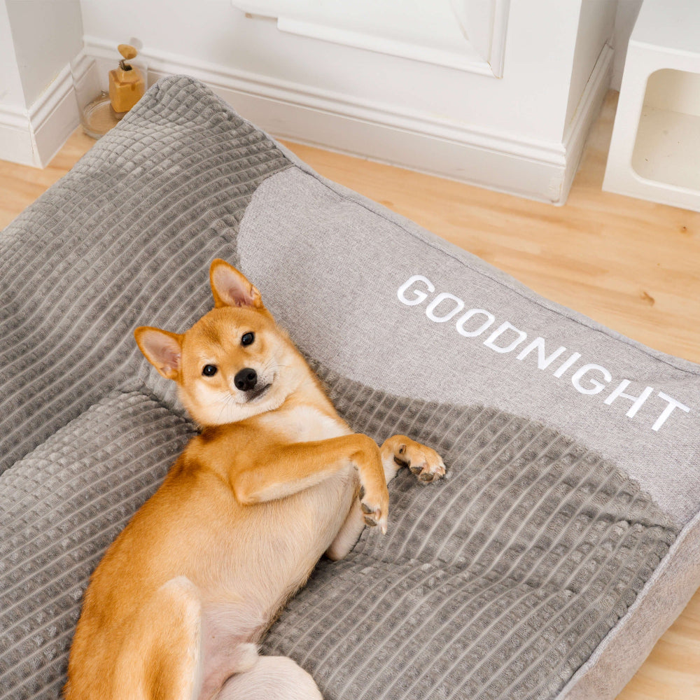 Großes Hundebett mit gepolstertem Rand und langlebigem Komfort | Temsk