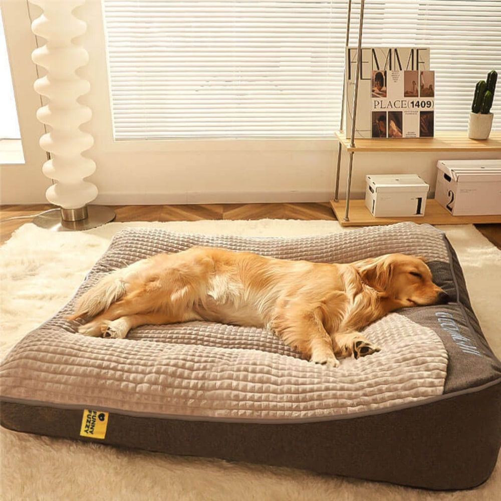 Großes Hundebett mit gepolstertem Rand und langlebigem Komfort | Temsk