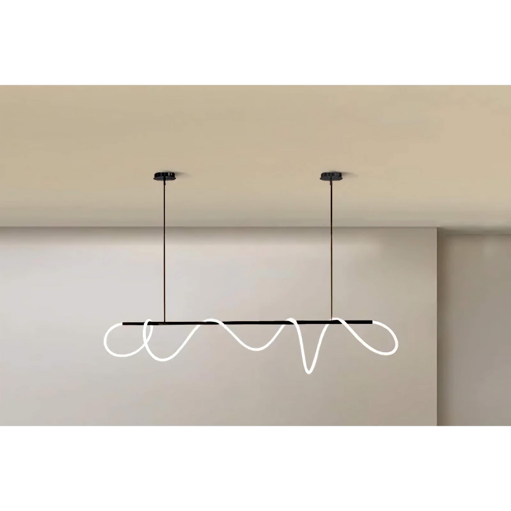 Copper G9 LED Ceiling Lamp, Curved Tube, Surface Mounted, Gold Black Silver | Temsk