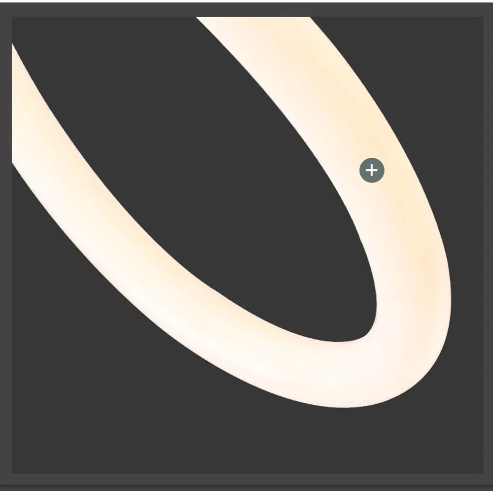 Copper G9 LED Ceiling Lamp, Curved Tube, Surface Mounted, Gold Black Silver | Temsk
