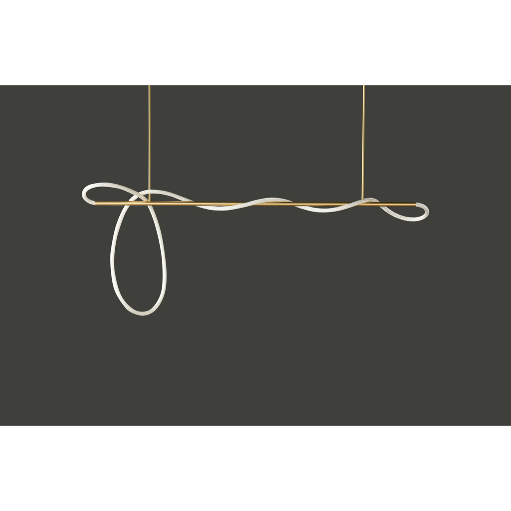 Copper G9 LED Ceiling Lamp, Curved Tube, Surface Mounted, Gold Black Silver | Temsk