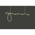 Copper G9 LED Ceiling Lamp, Curved Tube, Surface Mounted, Gold Black Silver | Temsk