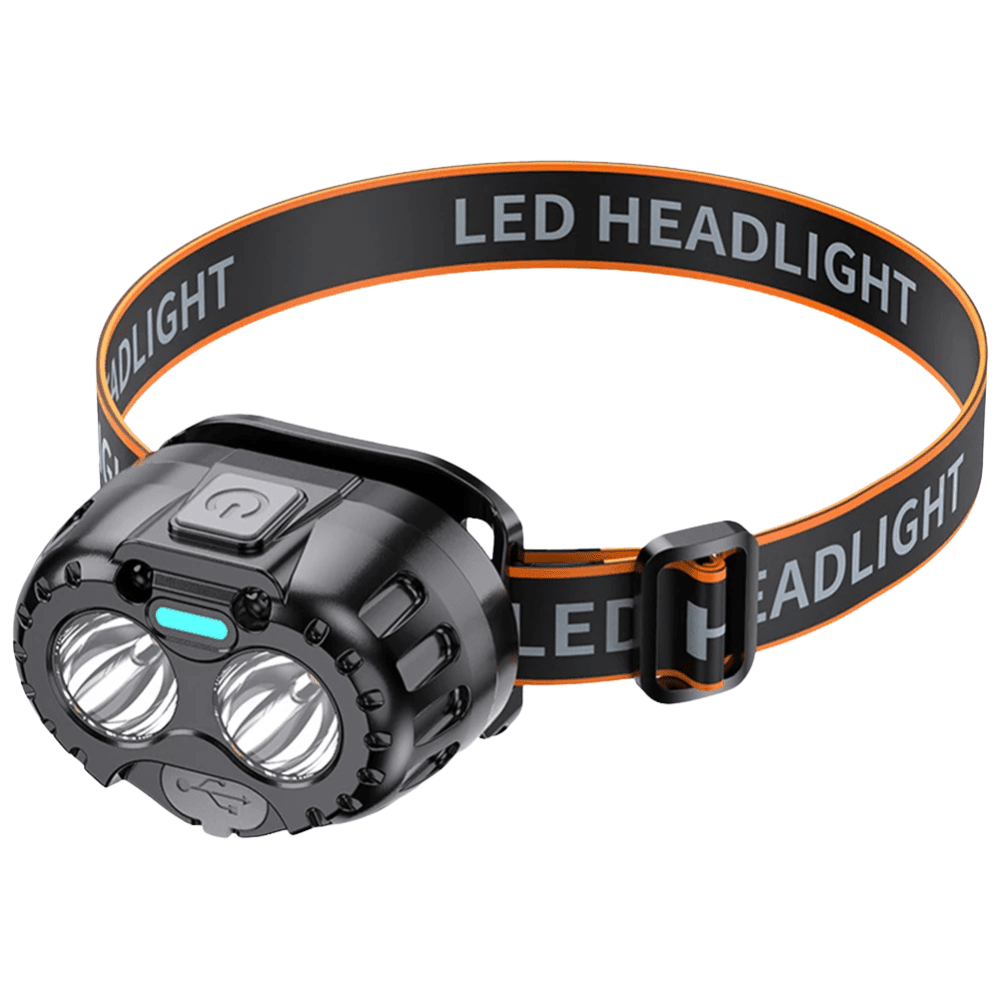 LED čelovka – dobíjecí 250 lumenů IPX4 světlo
