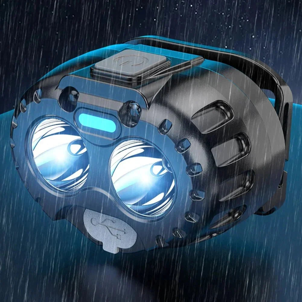 LED čelovka – dobíjecí 250 lumenů IPX4 světlo