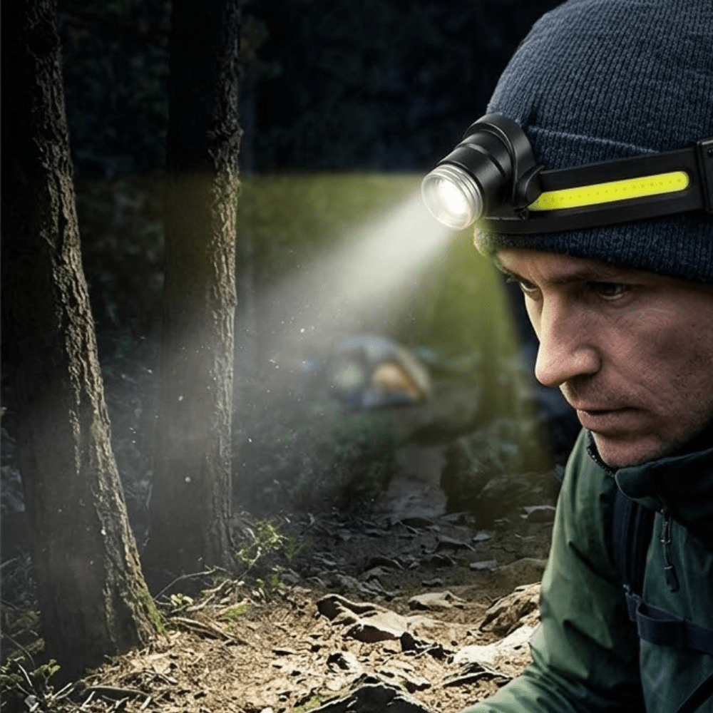 LED-hodelykt, oppladbar og sprutsikker | Temsk