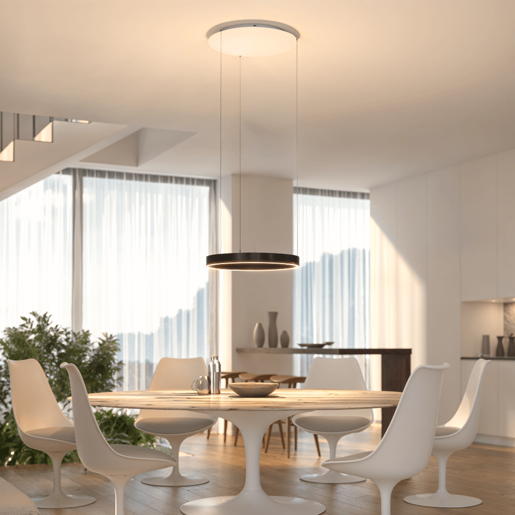 Moderne LED-Deckenleuchte mit flacher Montage | Temsk