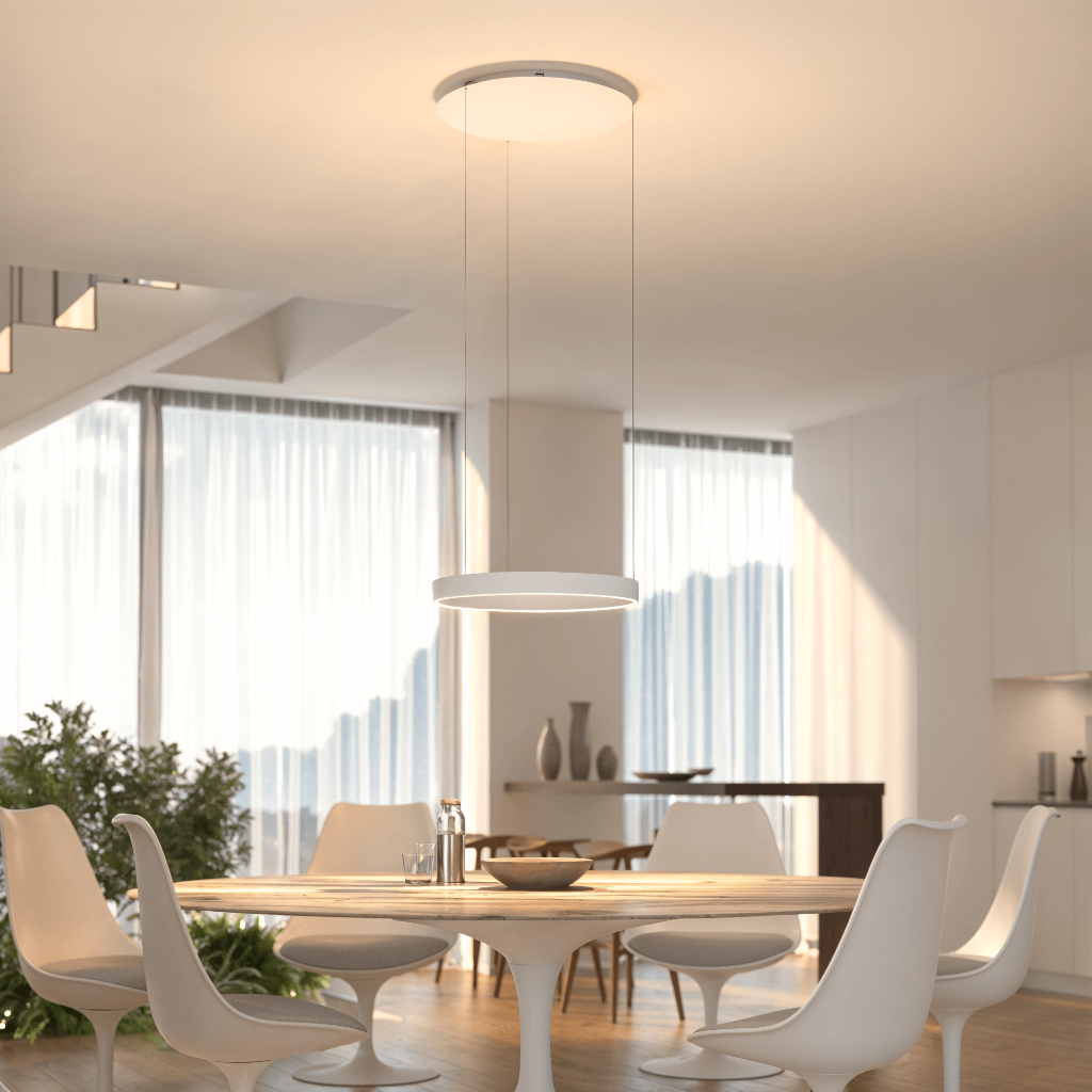 Moderne LED-Deckenleuchte mit flacher Montage | Temsk