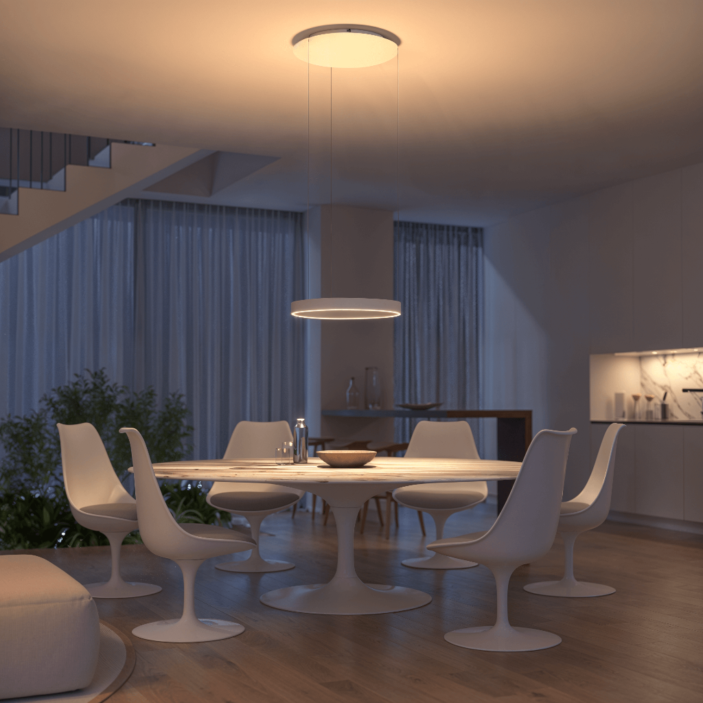 Moderne LED-Deckenleuchte mit flacher Montage | Temsk