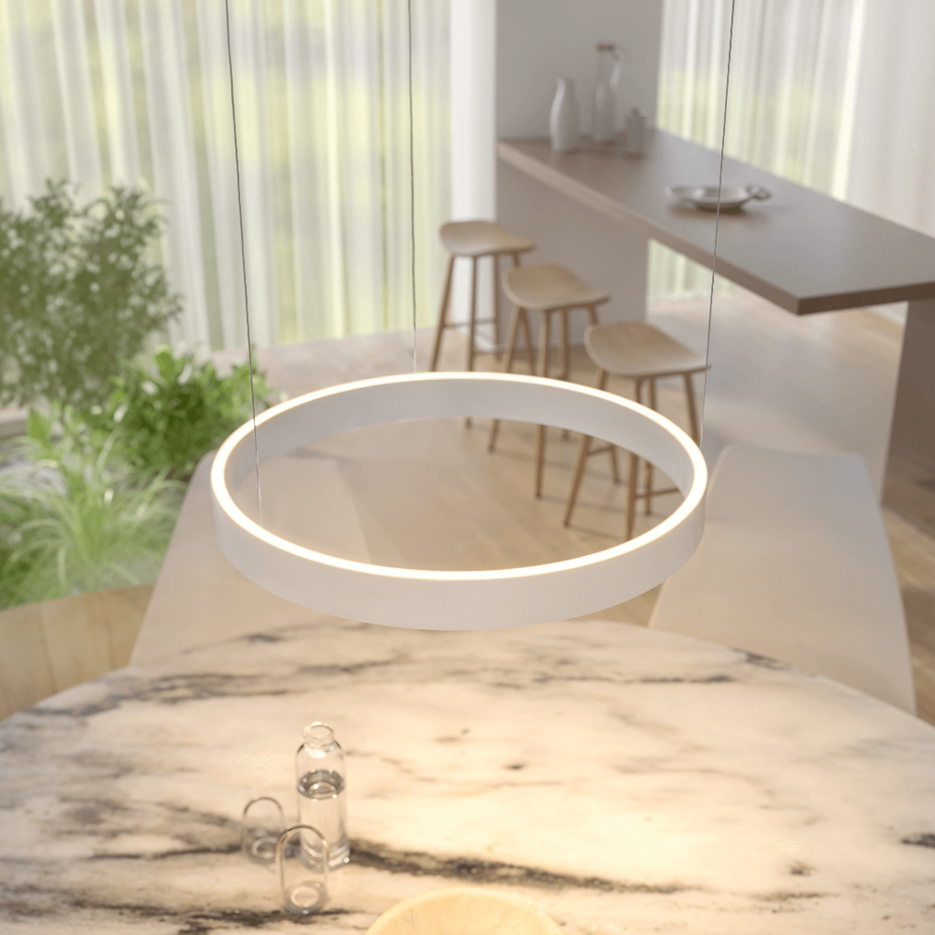Moderne LED-Deckenleuchte mit flacher Montage | Temsk