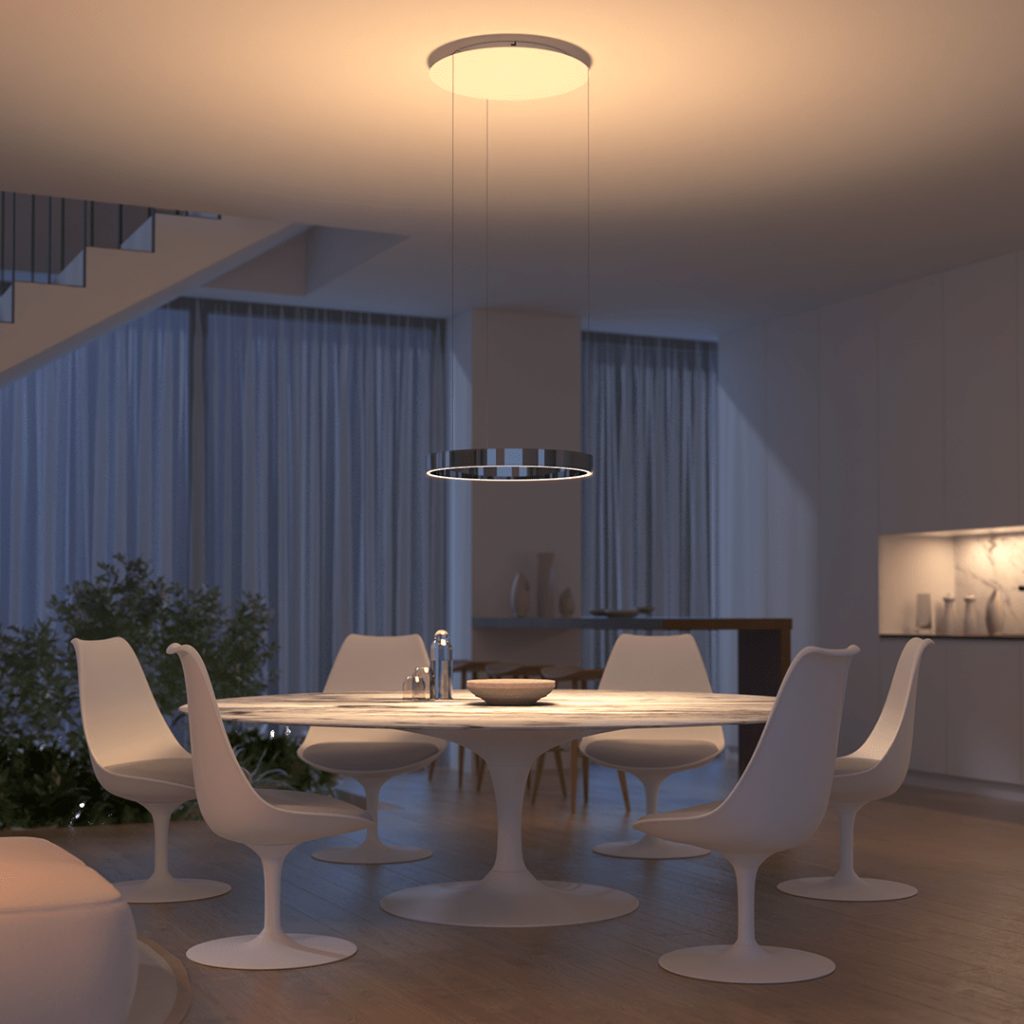 Moderne LED-Deckenleuchte mit flacher Montage | Temsk