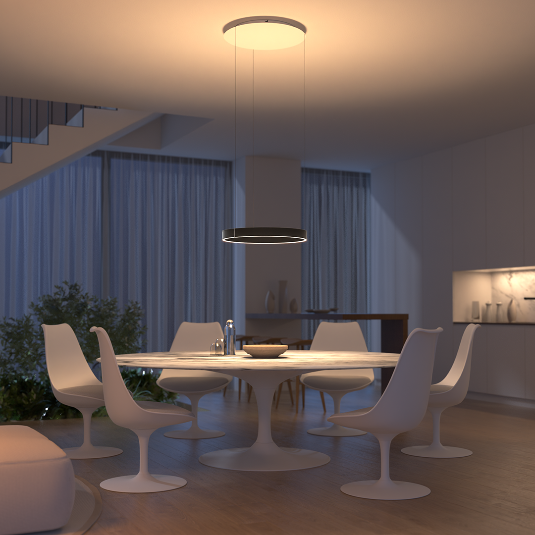 Moderne LED-Deckenleuchte mit flacher Montage | Temsk