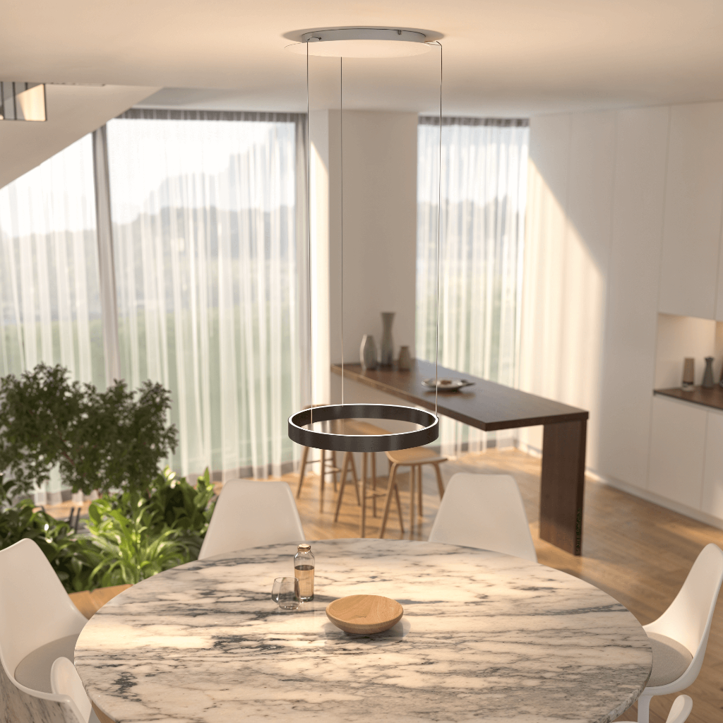 Moderne LED-Deckenleuchte mit flacher Montage | Temsk