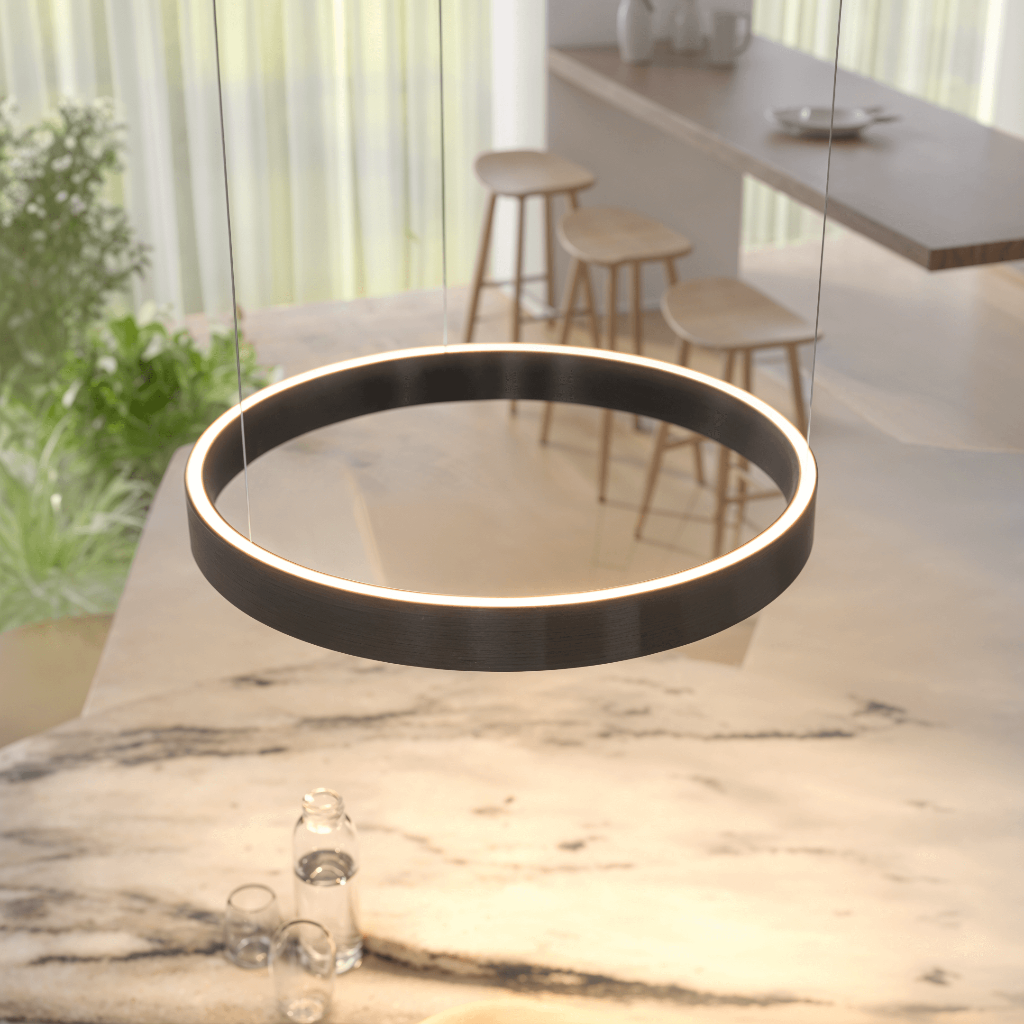 Moderne LED-Deckenleuchte mit flacher Montage | Temsk