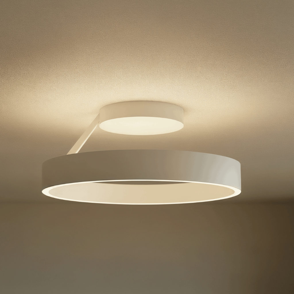 Runde LED-Deckenleuchte mit flacher Montage für moderne Wohnungen | Temsk