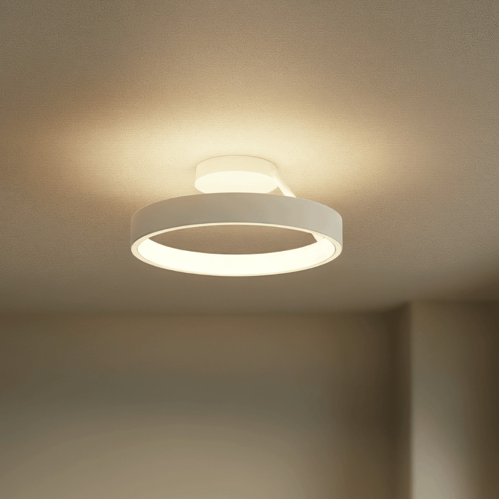 Runde LED-Deckenleuchte mit flacher Montage für moderne Wohnungen | Temsk