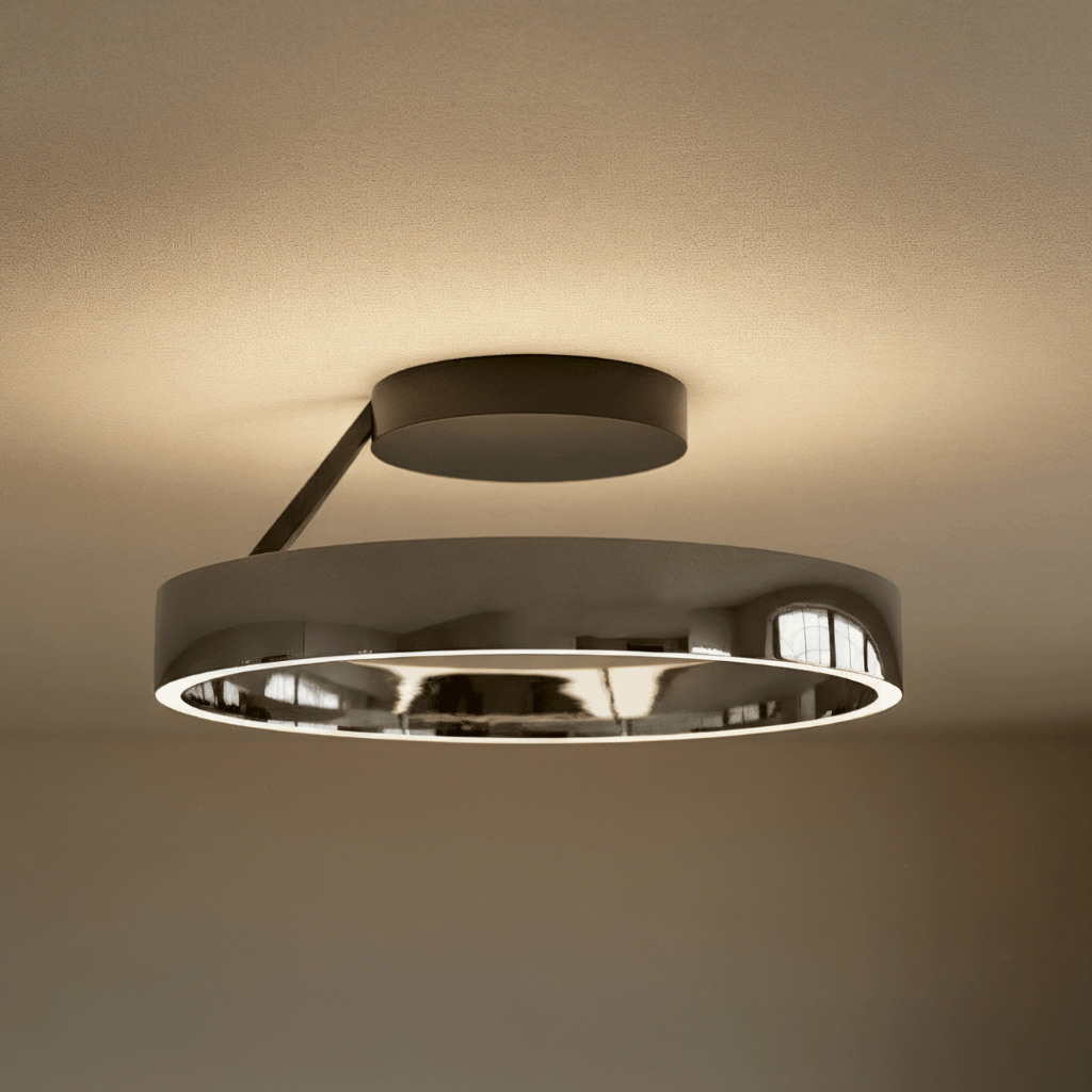 Runde LED-Deckenleuchte mit flacher Montage für moderne Wohnungen | Temsk
