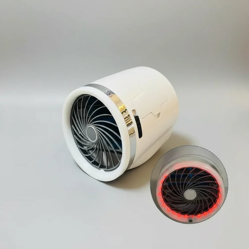 Beleuchteter tragbarer Ventilator mit Eisbeuteln zur Raumkühlung | Temsk
