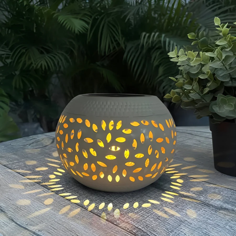 Lumopattern Solar-Außenleuchte für Gartendekor Metalllampe | Temsk