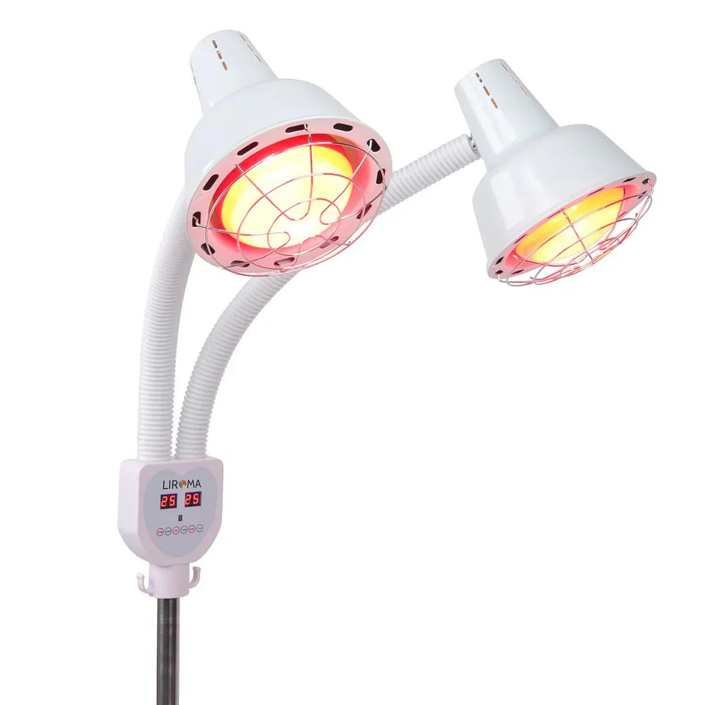 Dual-Head Infrared Heat Lamp for Home Therapy | Temsk