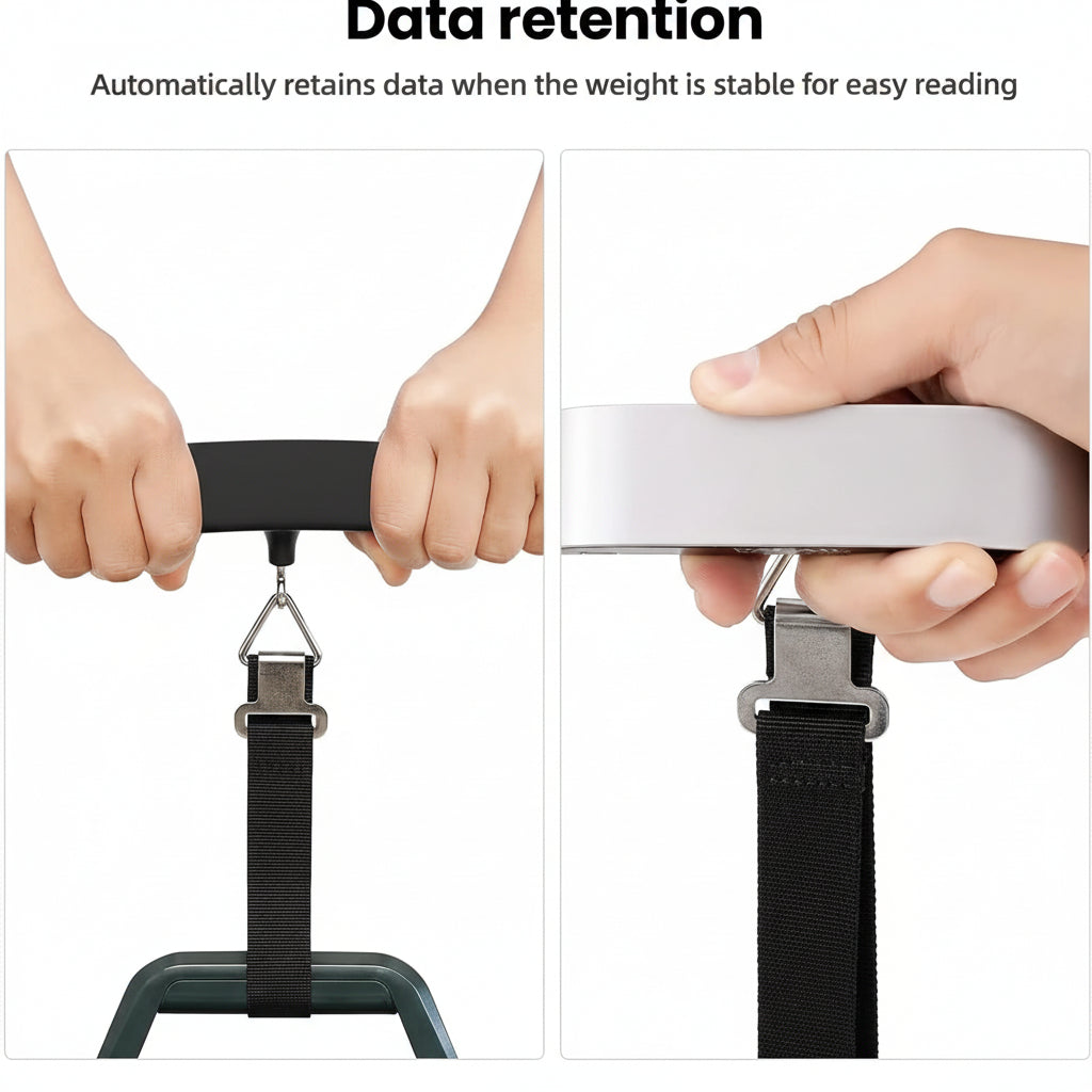 Portable Digital Luggage Scale For Hanging Baggage Weight | Temsk