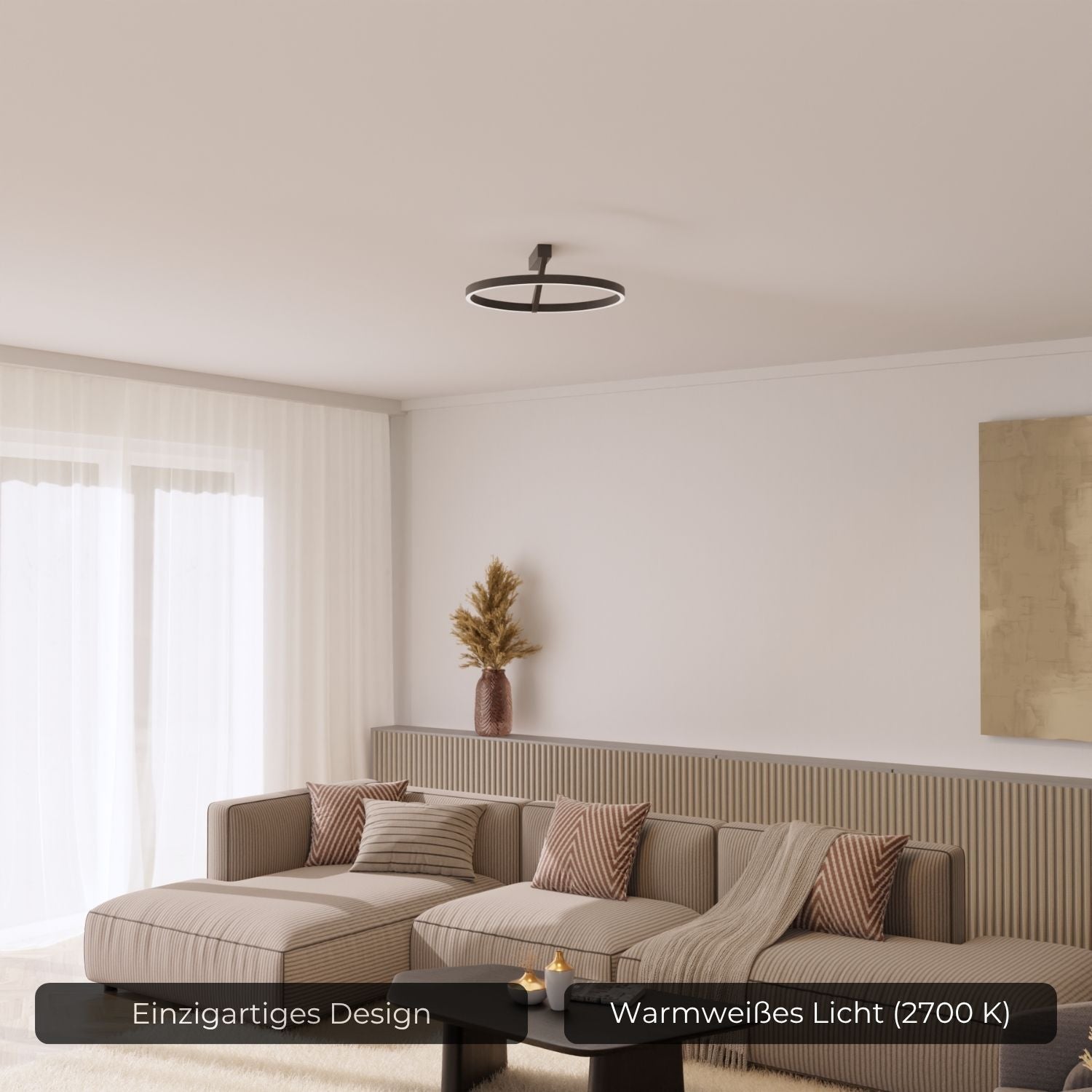 Noira Ceiling Light With Up And Downlight Warm 2700K Glow | Temsk