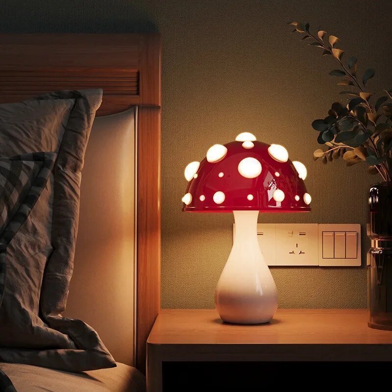 Amanita Inspired LED Table Lamp With Warm Modern Glow | Temsk