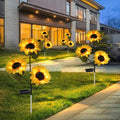 Waterproof Sunflower Solar Lamp for Garden and Outdoor Use Automatic Lighting | Temsk