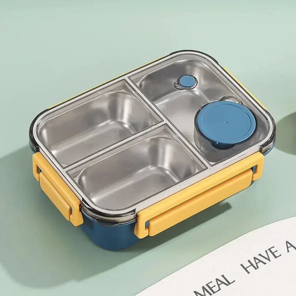 Stainless Steel Lunch Box With Bento Compartments For Meals | Temsk