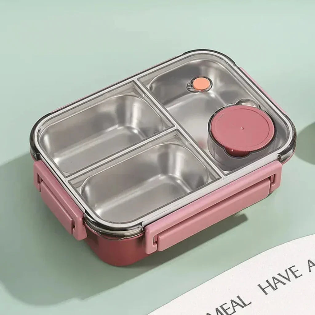 Stainless Steel Lunch Box With Bento Compartments For Meals | Temsk