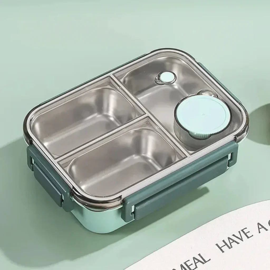 Stainless Steel Lunch Box With Bento Compartments For Meals | Temsk