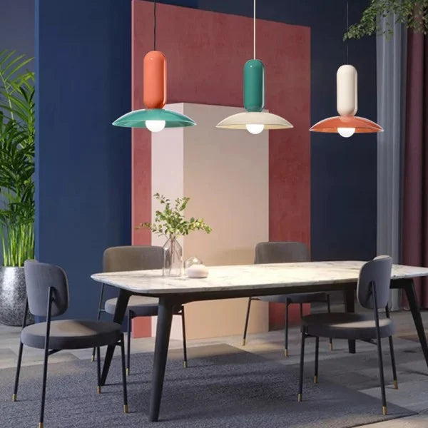 Aurelle Macaron Pendant Light Elegant Hanging Lamp | Snurv | Temsk