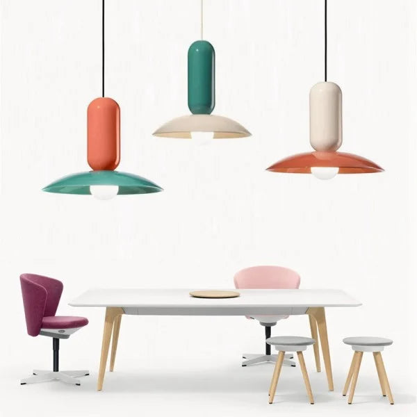 Aurelle Macaron Pendant Light Elegant Hanging Lamp | Snurv | Temsk