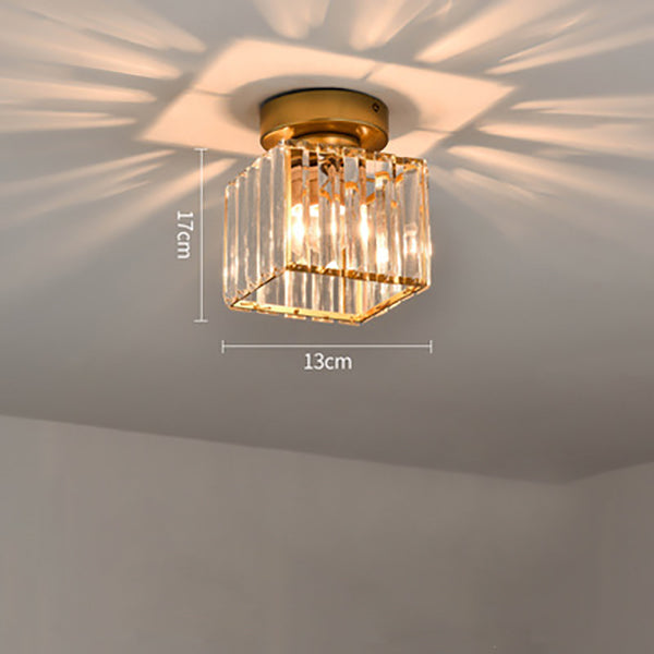 Crystal Ceiling Light E27, Surface Mounted, Modern Hall and Living Room | Temsk