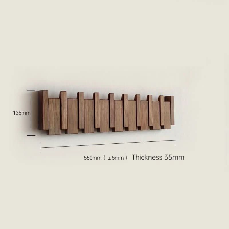Foldable Wooden Wall Hook For Stylish Organization | Temsk