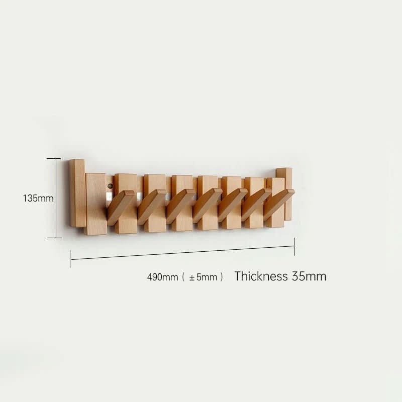 Foldable Wooden Wall Hook For Stylish Organization | Temsk