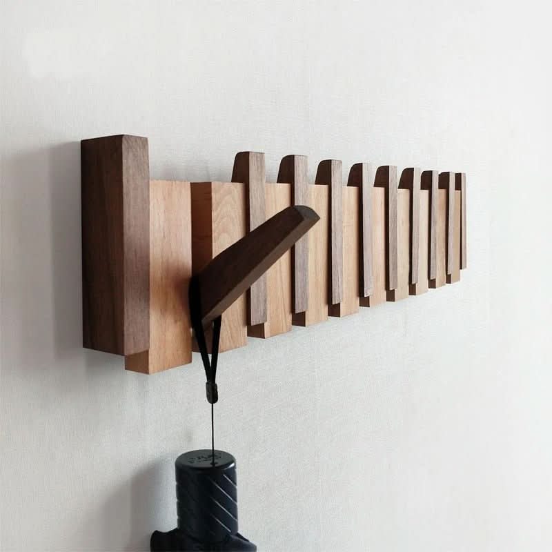 Foldable Wooden Wall Hook For Stylish Organization | Temsk