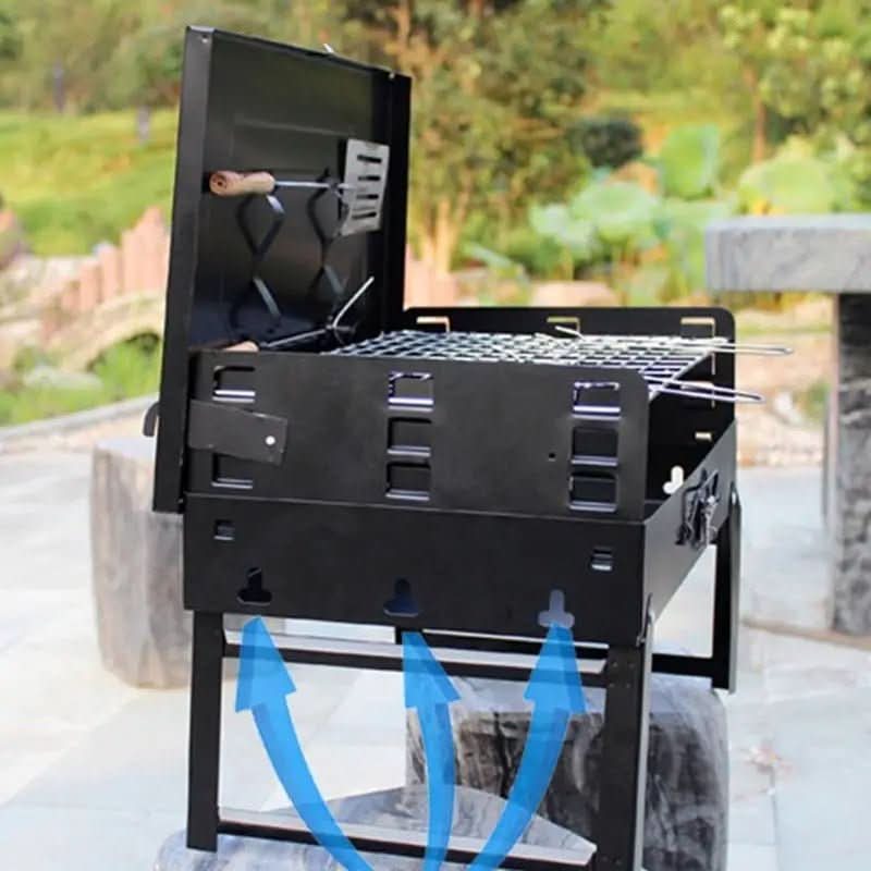 Barbecue pliable en acier TrailPeak pour camping et jardin | Temsk