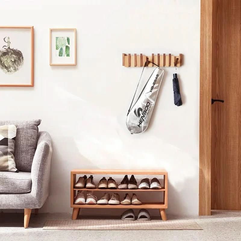 Foldable Wooden Wall Hook For Stylish Organization | Temsk