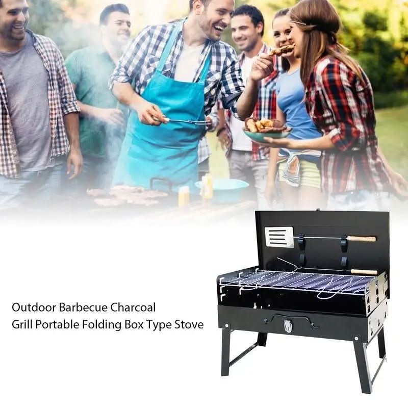 Barbecue pliable en acier TrailPeak pour camping et jardin | Temsk