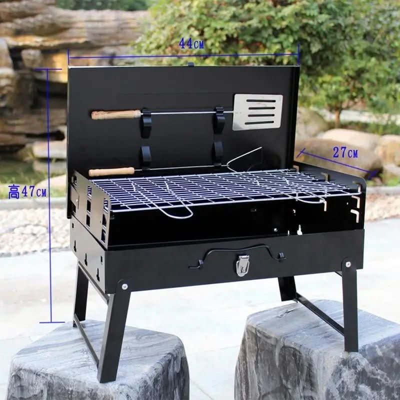 Barbecue pliable en acier TrailPeak pour camping et jardin | Temsk