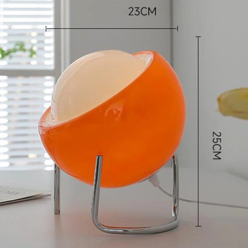 Bauhaus Glas-Tischlampe mit warmem Umgebungslicht im nordischen Retro-Stil | Temsk
