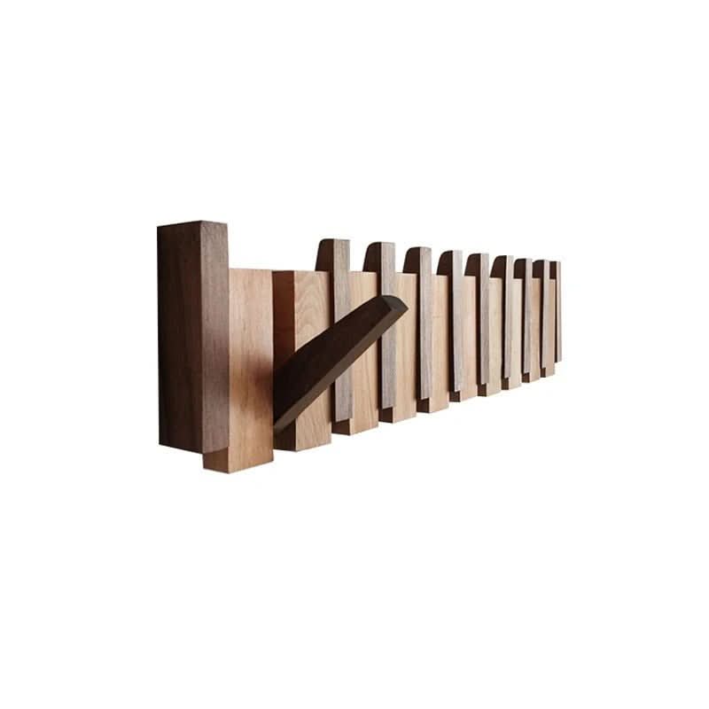 Foldable Wooden Wall Hook For Stylish Organization | Temsk