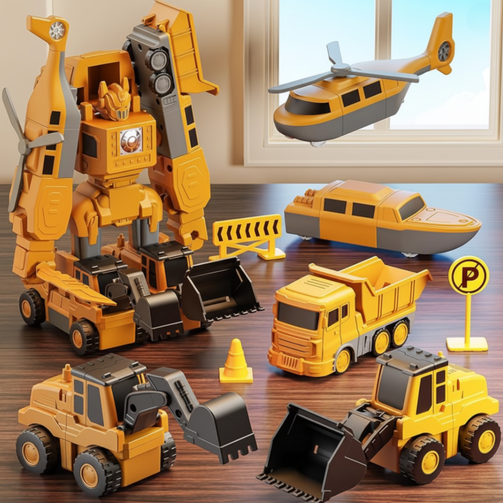 Magnetisches Fahrzeug-Bausteine-Set für kreatives Kinderspiel | Temsk